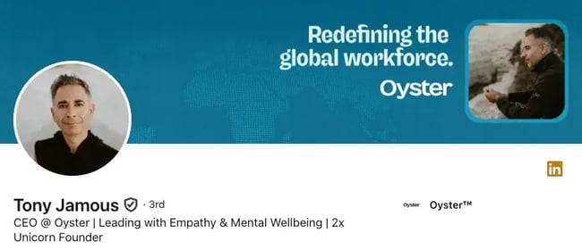 linkedin headline example tony jamous